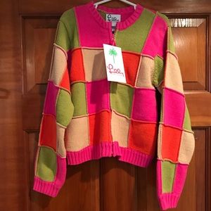 Lilly Pulitzer Patch Cardigan